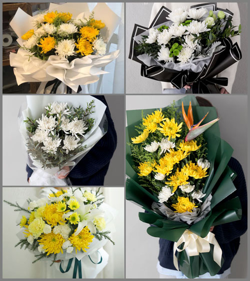 山东青岛平度市白沙河街道钱家庄村白事花束代送
